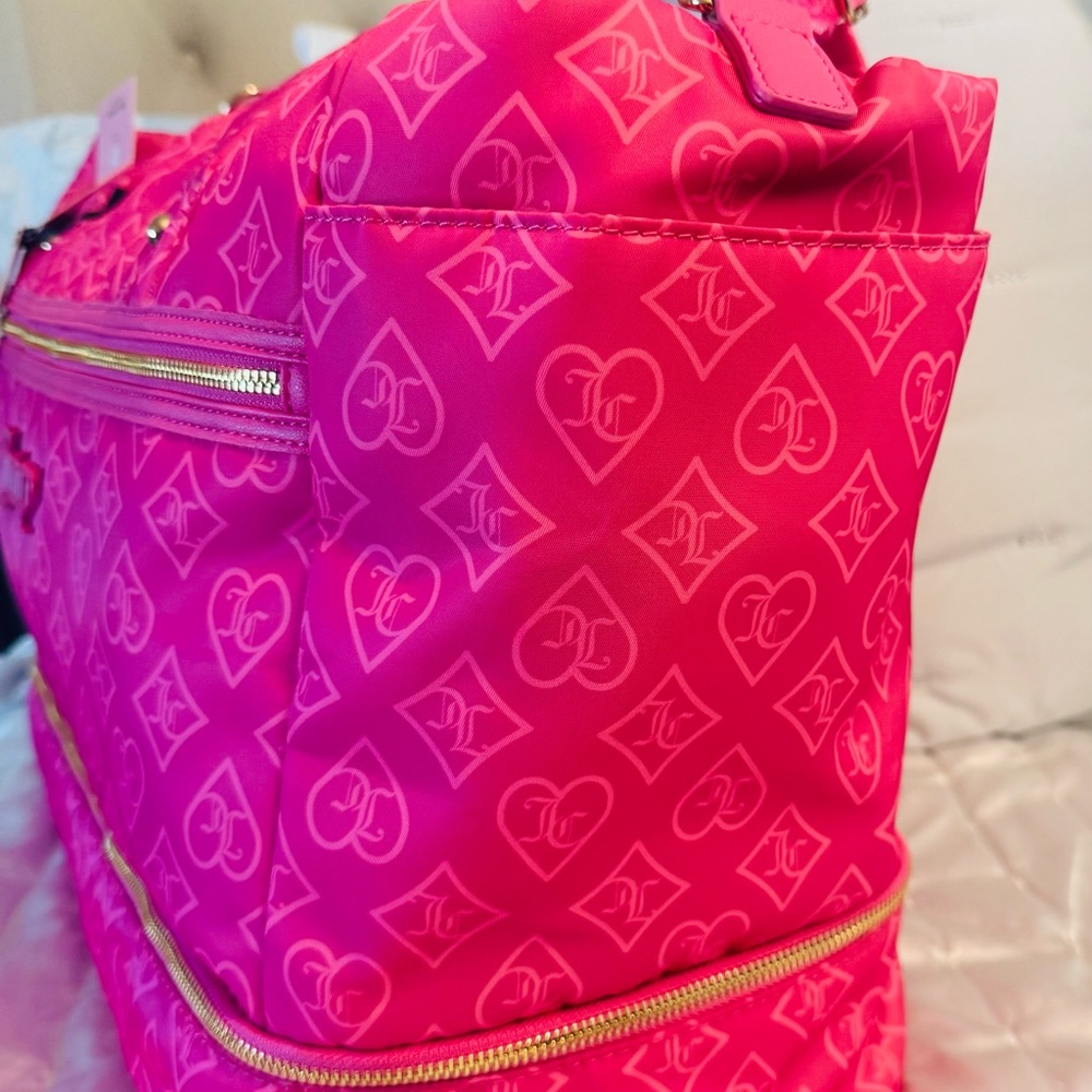 Juicy Couture Pink Logo Travel Bag - Picture 10 of 15